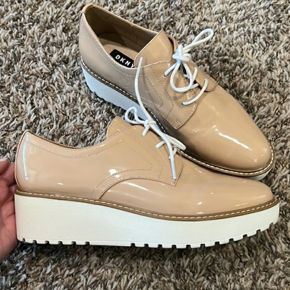 Dkny platform oxfords